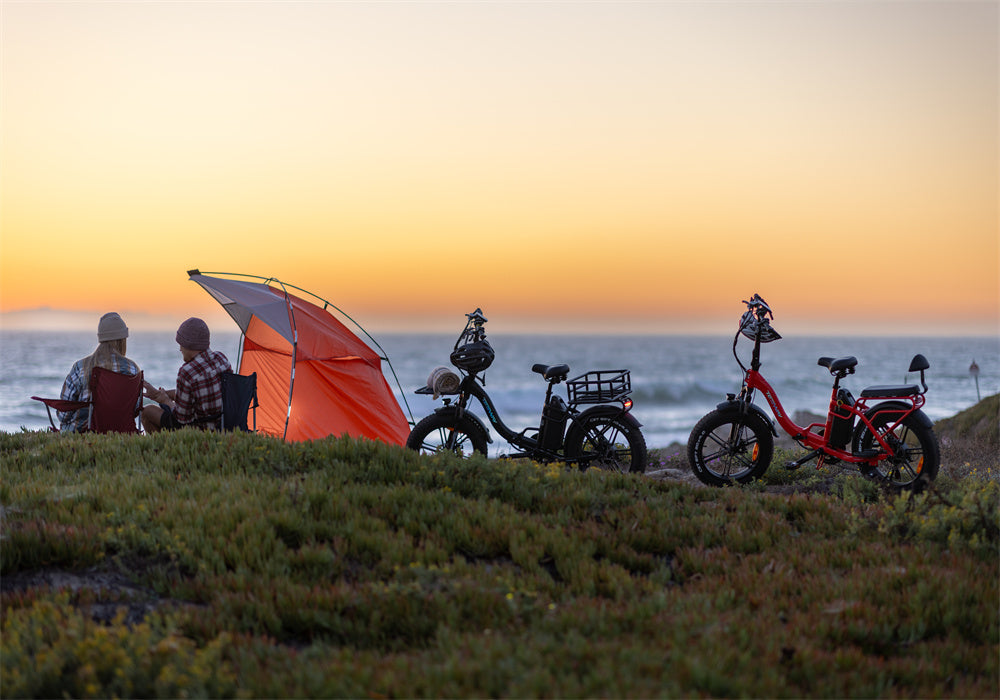 Tesway ebikes are the best choices for camping