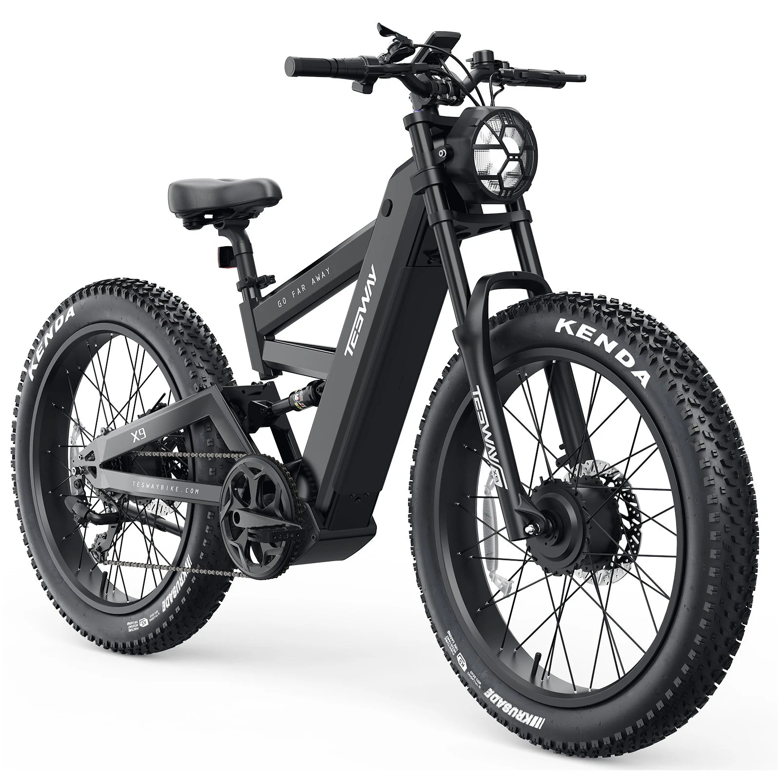 TESWAY X9 AWD - 4000W Dual Motors Electric Mountain Bike