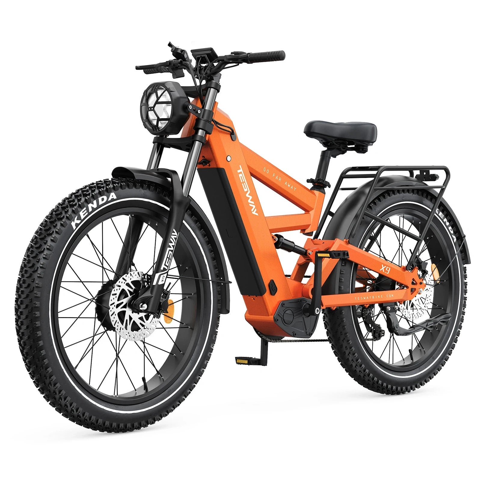 Tesway X9 AWD Fat-Tire Electric Bike|400 lbs Load Capacity|UL Certified