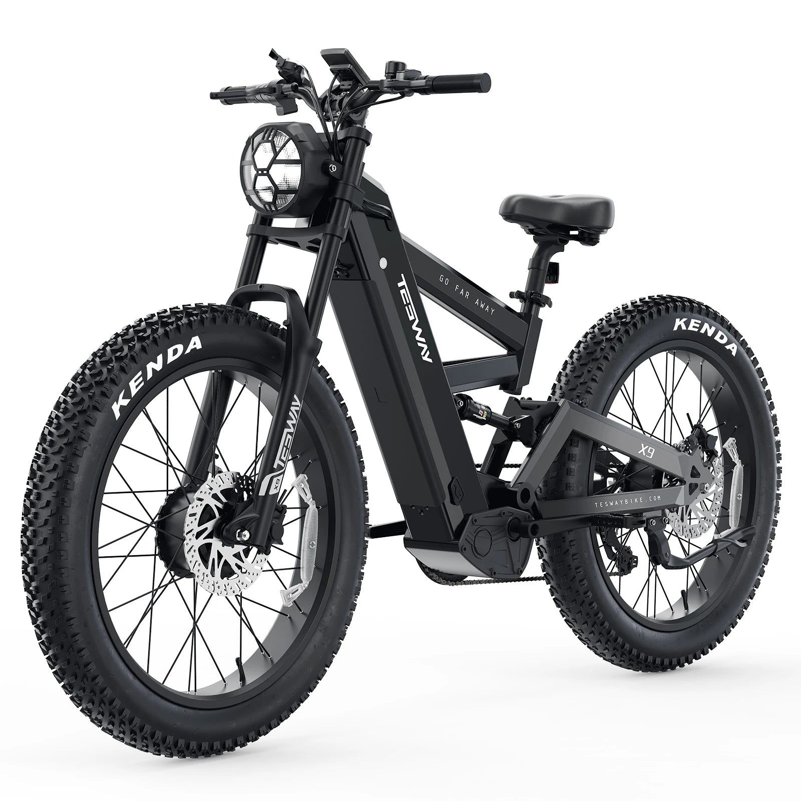TESWAY X9 AWD - 4000W Dual Motors Electric Mountain Bike