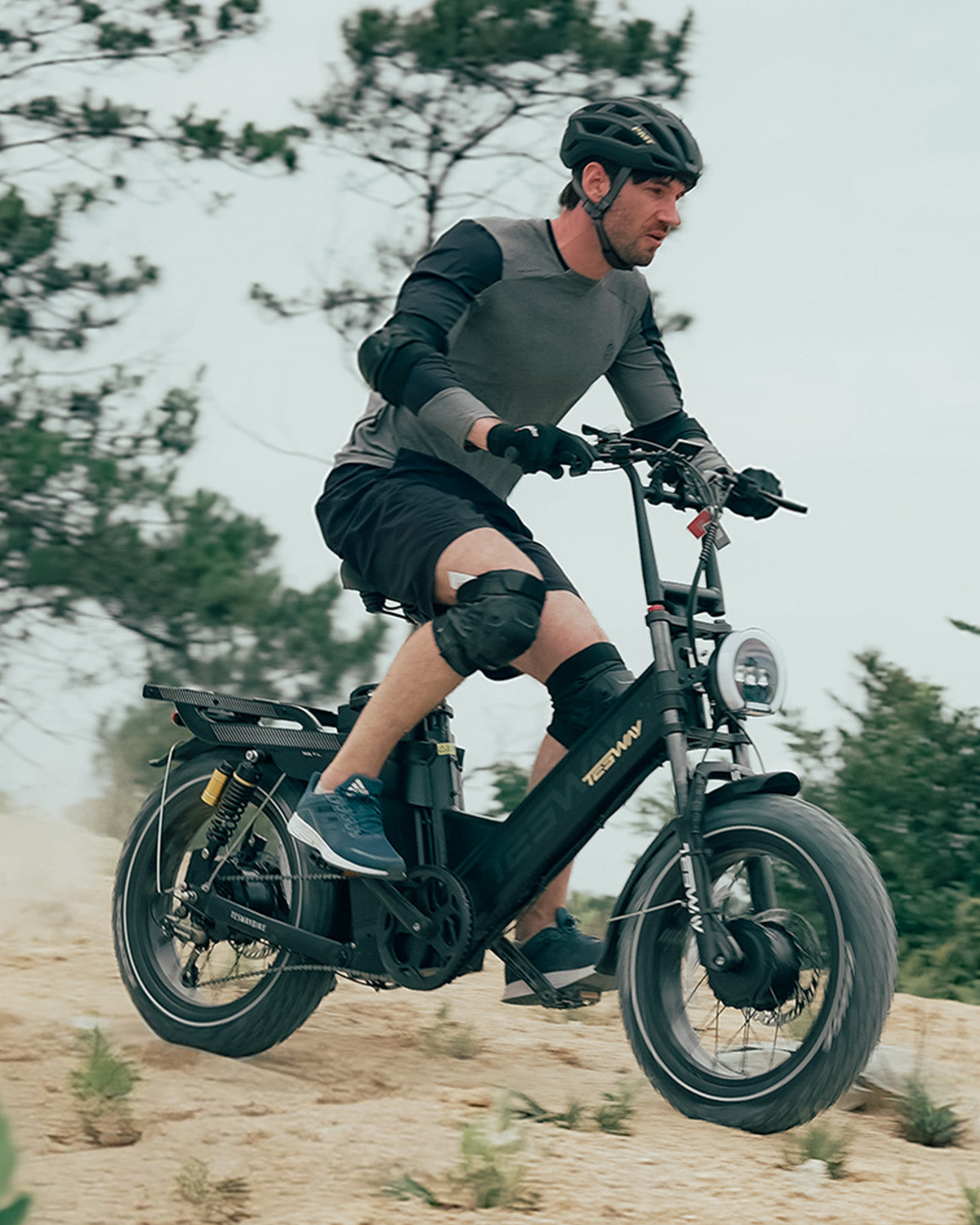 TESWAY X5 AWD Step-Thru E-Bike – Easy Mount 3000W Dual Motor