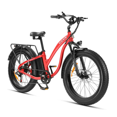 Tesway S7 26 Inch Classic Beach Fat Tire Electric Bike