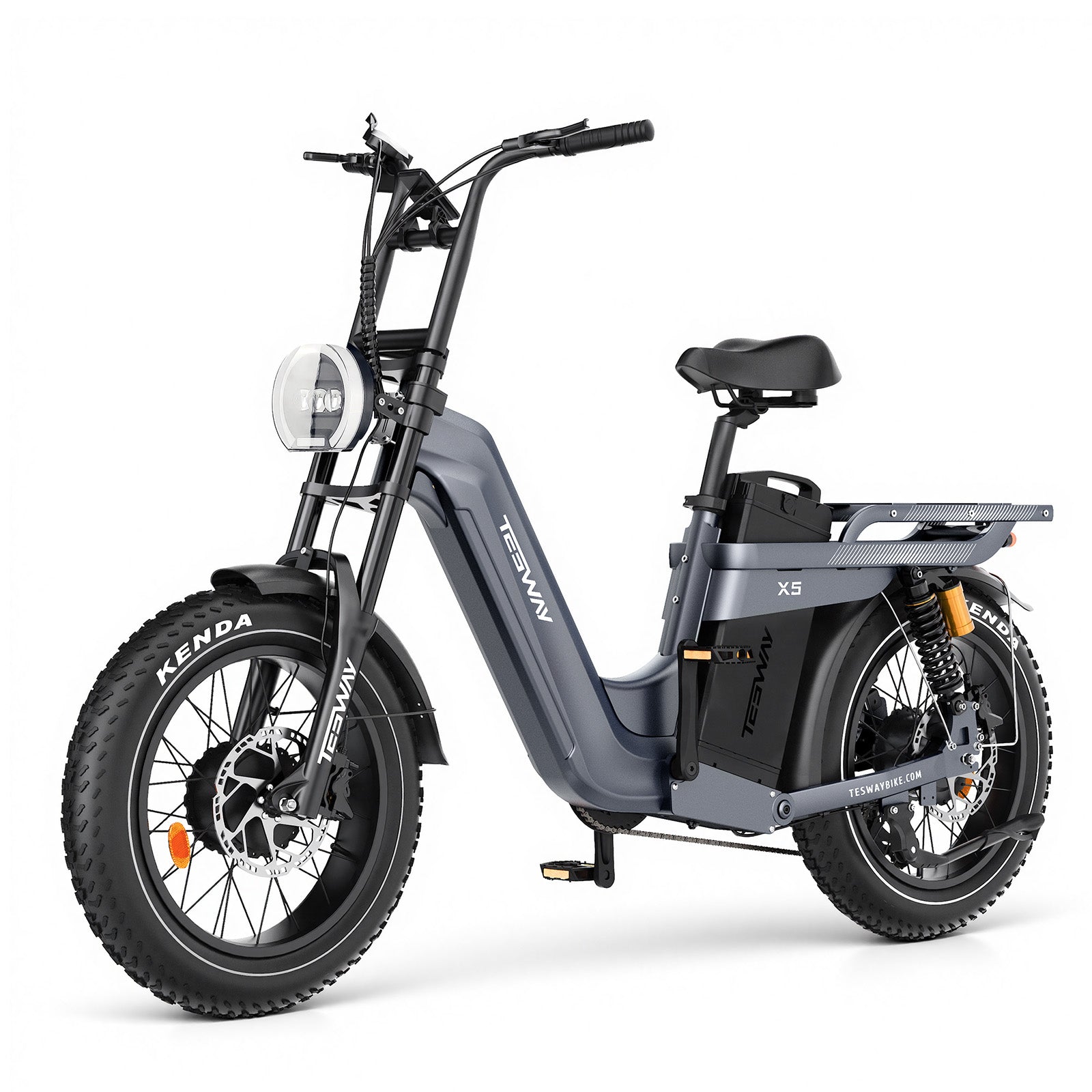 Tesway X5 AWD Step-Thru E-Bike – Easy Mount 3600W Motor – Tesway US