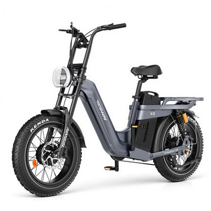 TESWAY X5 AWD Step-Thru E-Bike – Easy Mount 3600W Dual Motor