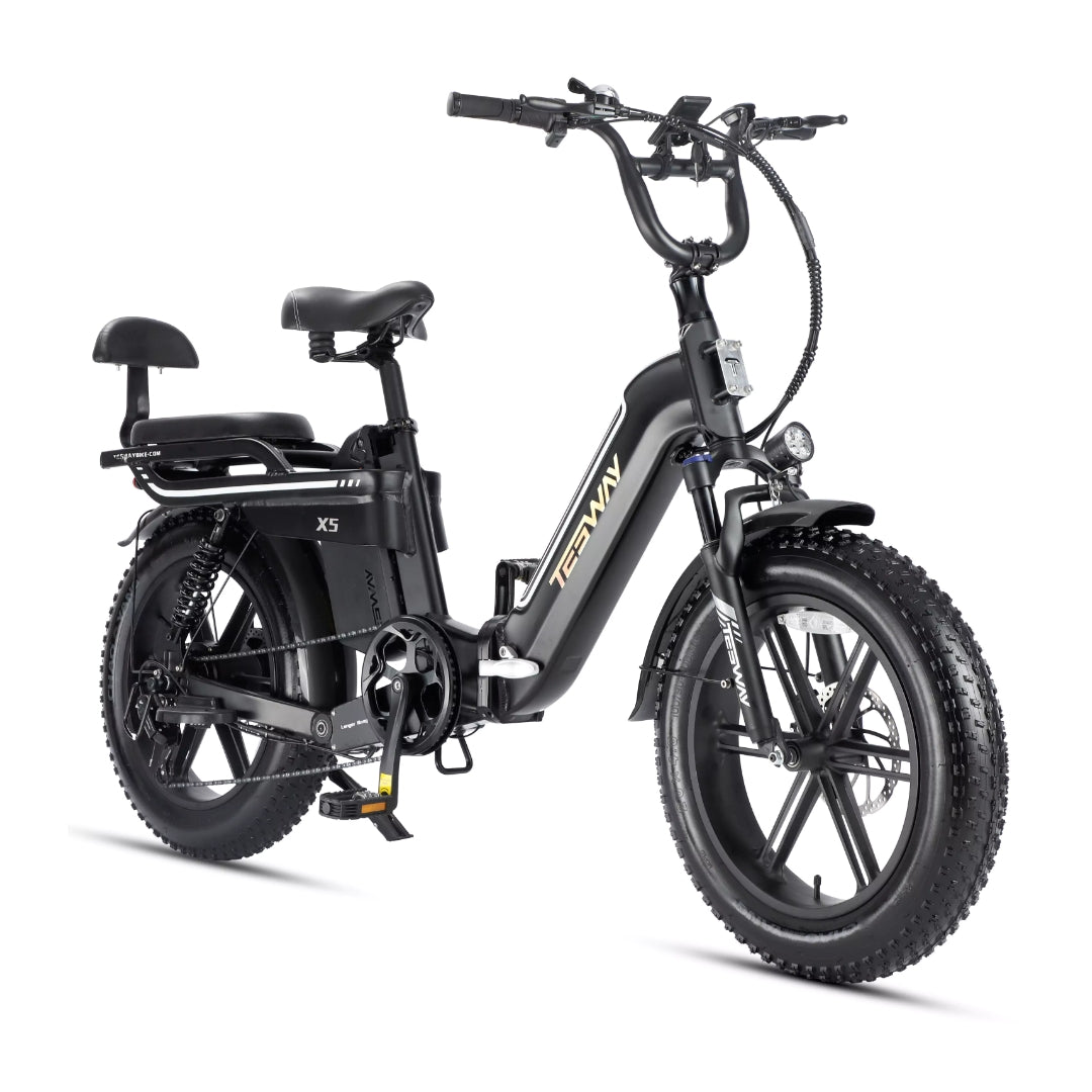 Tesway X5 Dual Suspension Long Battery Life E-bike